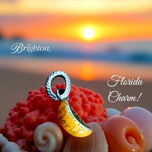 BRIGHTON Florida State Orange Slice Charm